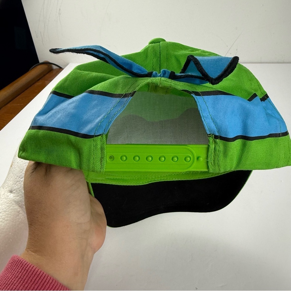 Teenage Mutant Ninja Turtles Leonardo Ball Cap Green Blue Hat Adult One Size - Picture 3 of 5